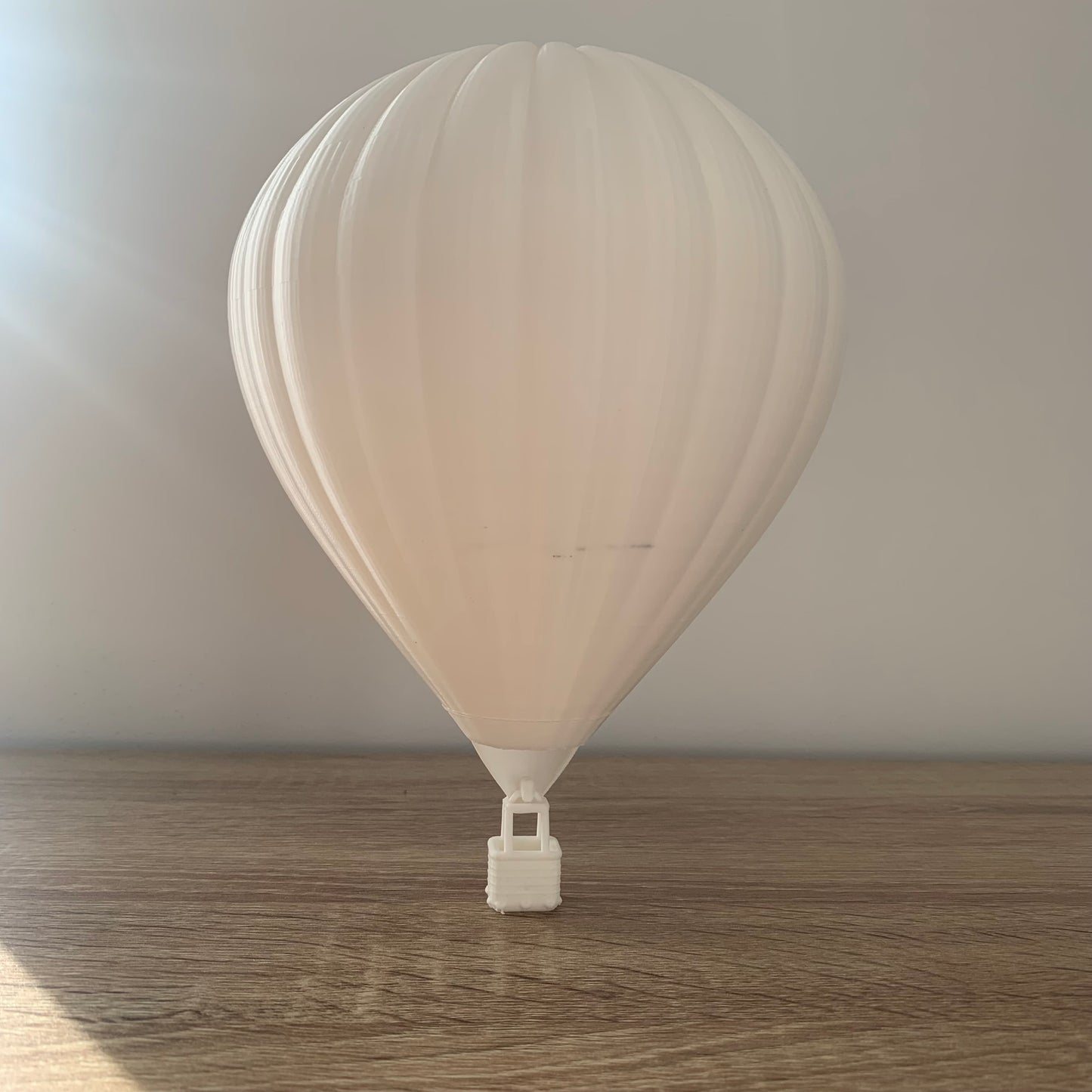 Montgolfière unie Blanche