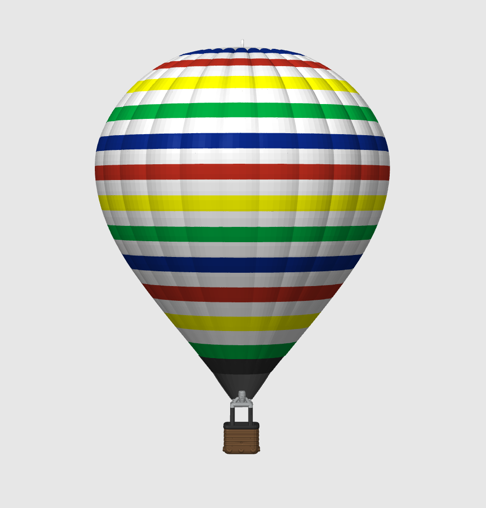 Montgolfiere rayée