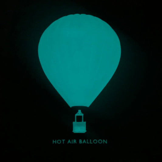 Cadres montgolfière phosphorescent bleu - Aero3D - hot air balloon
