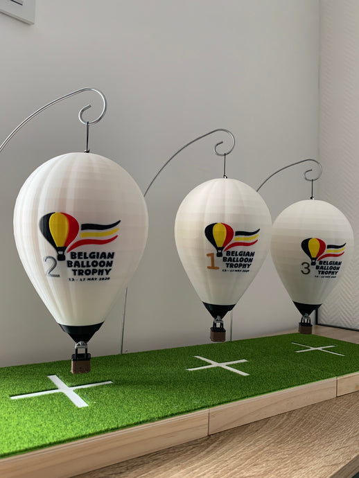 3D hot air balloons trophy - Belgian balloon trophy