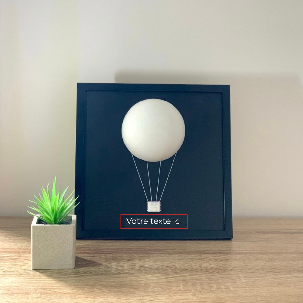 Cadre-ballon-a-gaz-personnalise-impression3D-décoration